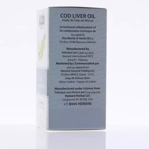 Cod Liver Oil pure Cold Pressed Oil 30ml - Picture 3 of 4